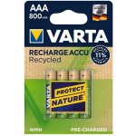 Varta Recycled AAA 800 mAh 4ks 56813101404 – Zboží Živě