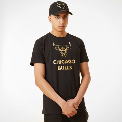 New Era Chicago Bulls Metallic Logo Black T-Shirt černé – Zbozi.Blesk.cz