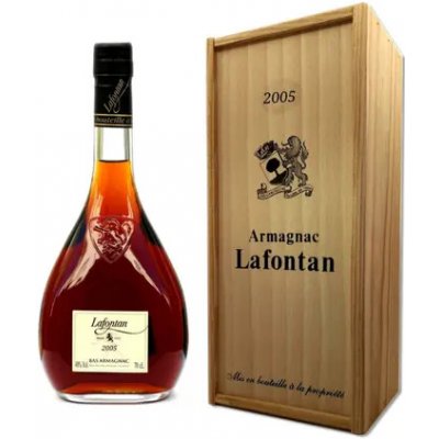 Lafontan Armagnac 2005 40% 0.7 l (v dřevěné dárkové krabičce) – Sleviste.cz
