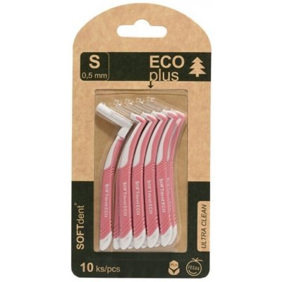 SOFTdent Mezizubní kartáček ECO zahnutý 0,5 mm 10 ks – Sleviste.cz