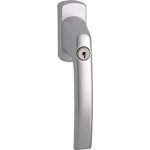 MACO okenní klika HARMONY, zamykatelná čtyřhran 7x35 mm, hliník stříbrný elox – Sleviste.cz