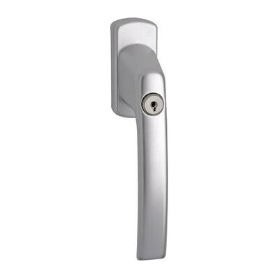 MACO okenní klika HARMONY, zamykatelná čtyřhran 7x35 mm, hliník stříbrný elox – Sleviste.cz