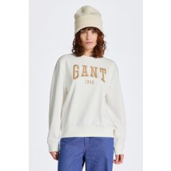 Gant REL LOGO C-NECK SWEAT bílá