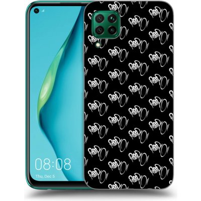 Pouzdro Picasee silikonové Huawei P40 Lite - Separ - White On Black černé – Zboží Mobilmania