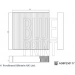 BLUE PRINT Filtr, vzduch v interiéru ADBP250117 – Hledejceny.cz