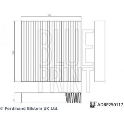 BLUE PRINT Filtr, vzduch v interiéru ADBP250117 – Hledejceny.cz
