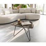 Delife Ekrem 65 x 65 cm keramika Laminam Emperador Extra Lucidato tmavě hnědá / černá – Zboží Dáma