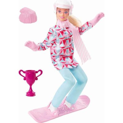 Barbie Zimní sporty Snowboardistka – Zboží Mobilmania