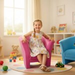 pohodlnesezeni.cz Dětské křeslo Lulo růžové – Zboží Dáma