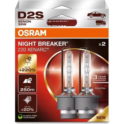 Xenon výbojka D2S Osram 12/24V XENARC NIGHT BREAKER LASER 4500K +200% | Zboží Auto