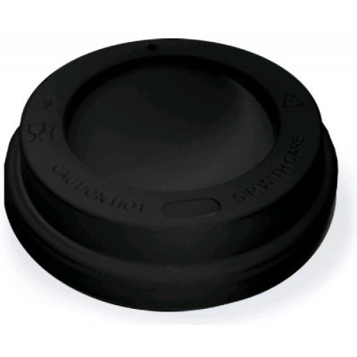 Víčko vypouklé černé pro kelímky s prům. 80mm 76298 – Zboží Dáma