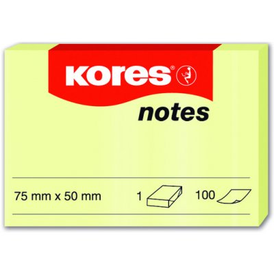 Kores - samolepicí bloček - 75×50 mm, 100 l. – Hledejceny.cz
