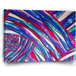 Sablio Obraz Pruhovaný motiv 2 - 60x40 cm – Hledejceny.cz