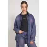 Reporter Young dívčí modro-fialová oversize džínová košile fialová – Sleviste.cz