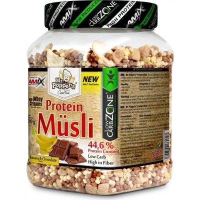 Amix Mr.Poppers Protein musli chocolate coconut 500 g – Zboží Dáma