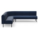 Rohová sedačka VARIETY, 90°, vnitřní, potahová látka Pod CS, námořnická modrá – Zboží Mobilmania