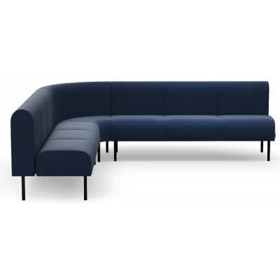 Rohová sedačka VARIETY, 90°, vnitřní, potahová látka Pod CS, námořnická modrá – Zboží Mobilmania