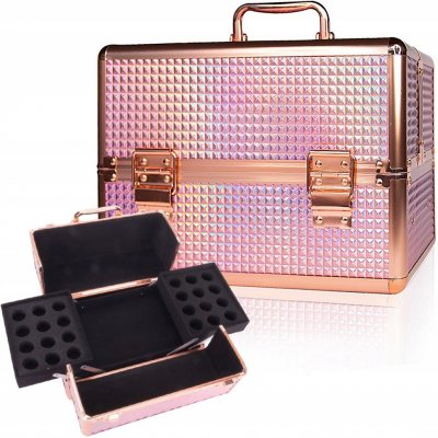 Diament Kosmetický kufřík na laky M Rose golden BMD K105-9HM – Zboží Dáma