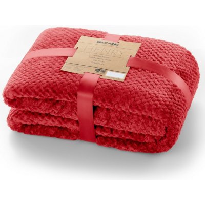 DecoKing deka z mikrovlákna Toby červená 220x240 – Hledejceny.cz