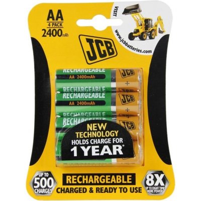 JCB RTU AA 2400mAh 4 ks JCB-HR62600RC-4B – Zboží Živě