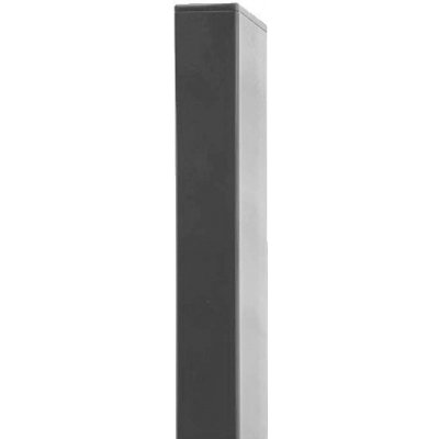 Plotový sloupek hranatý/jeklový - 60x40mm, výška 220 cm, barva: antracit RAL 7016 – Zboží Mobilmania