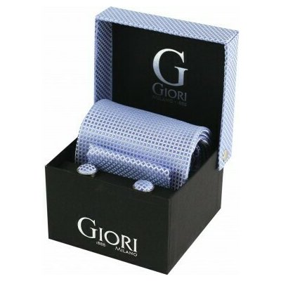 Giori Milano kravata sada modrá RS0803