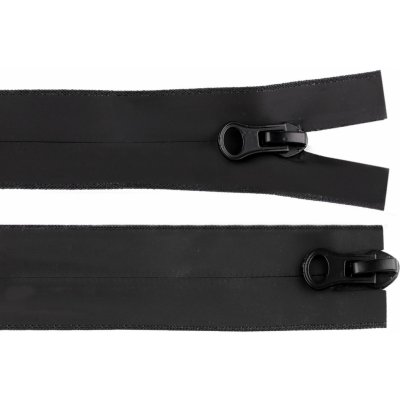 Zip voděodolný No 5 délka 70 cm spirálový matný 2 jezdce / dvoucestný Varianta: černá, Balení: 1 ks – Sleviste.cz