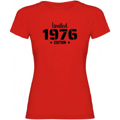 Tisknemena.cz Dámské tričko LIMITED EDITION 1976 červená – Hledejceny.cz