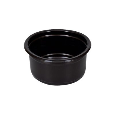 ECOFOL Plastová zatavovací miska na polévku PP 350 ml kulatá černá O115 mm bal/50 ks – Zboží Mobilmania
