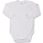 Kojenecké body s dlouhým rukávem Bobas Fashion bílé Bobas Fashion Bílá – Zboží Dáma