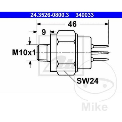 ATE spínač brzdového světla ID MQ 1452267 BUELL M2 1200 CYCLONE 97-02, S1 1200 LIGHTNING 97-99, S1 1200 WHITE LIGHTNING 98-99, S3 1200 THUNDERBOLT 97-98, S3 1200 IE THUNDERBOLT 99, S3T 1200 THUNDERBOL | Zboží Auto
