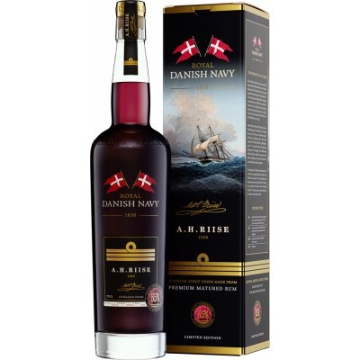 A.H. Riise Royal Danish Navy Strength Rum 55% 0,7 l (kazeta) – Hledejceny.cz