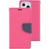 Pouzdro a kryt na mobilní telefon Apple MERCURY FANCY Peněženkový Apple iPhone 14 Pro tmavě růžové