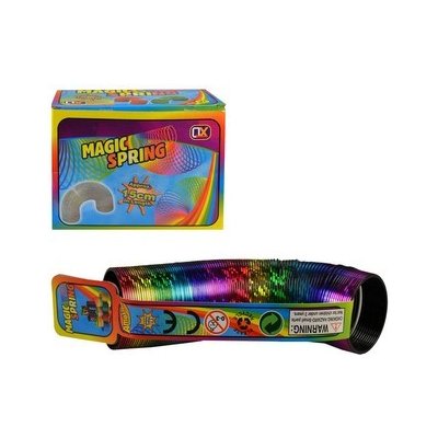 _Ostatní 1_ Pružina magická spirála 17cm duhová metalická plast 97260 – Hledejceny.cz