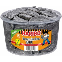 Haribo Super Gurken salzig slané lékořicové bonbony 1350 g