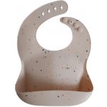 Mushie Silikonový bryndák Vanilkové konfety – Zboží Mobilmania