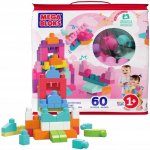 Mega Bloks Kostky v plastovém pytli růžová 60 ks – Zboží Dáma