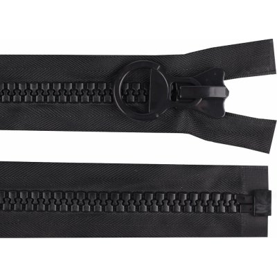 Kostěný zip extra velký No 20 délka 80 cm, 90 cm, střední, 1 (80 cm) černá – Zboží Mobilmania