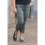 Pružné kalhoty CROP hořčicová – Zboží Dáma