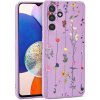 Pouzdro a kryt na mobilní telefon Samsung TECH-PROTECT MOOD SAMSUNG GALAXY A14 4G / 5G GARDEN VIOLET