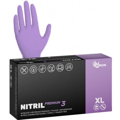 Espeon NITRIL PREMIUM3 nepudrované fialové 100 ks – Zboží Dáma
