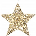 Vánoční osvětlení Koopman LED hvězda šampaňská 30 cm na baterie – Hledejceny.cz