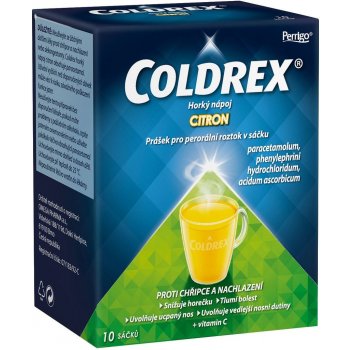 COLDREX HORKÝ NÁPOJ CITRON POR 750MG/10MG/60MG POR PLV SOL SCC 10 I