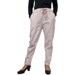 Made in Italy Dámské pruhované kalhoty světle modrá – Zboží Dáma