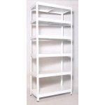 Biedrax Regál 45 x 90 x 240 cm 6 polic bílý – Sleviste.cz
