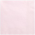 PartyDeco ubrousky jednobarevné pudrově růžové 20ks 33x33cm – Zboží Dáma