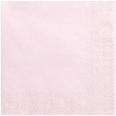 PartyDeco ubrousky jednobarevné pudrově růžové 20ks 33x33cm – Zboží Mobilmania