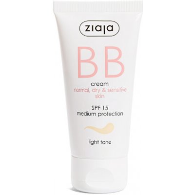 Ziaja BB krém pro normální suchou a citlivou pleť SPF 15 Light Tone BB Cream 50 ml – Zboží Mobilmania