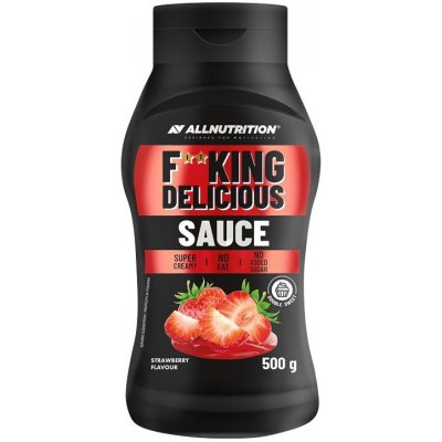 ALLNUTRITION F**king Delicious Sauce jahoda 500 g – Zboží Mobilmania