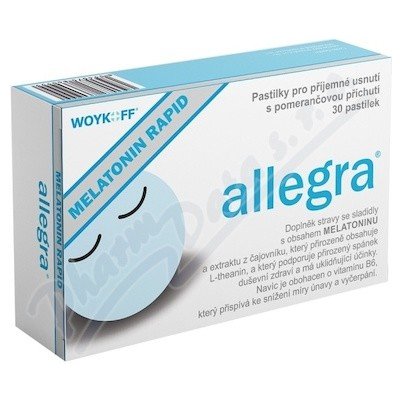 allegra MELATONIN RAPID 30 pastilek – Hledejceny.cz